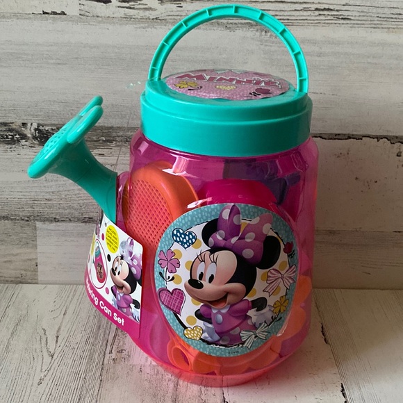 Minnie Mouse Watering Can & Sand Toy Set NEW - Picture 1 of 4